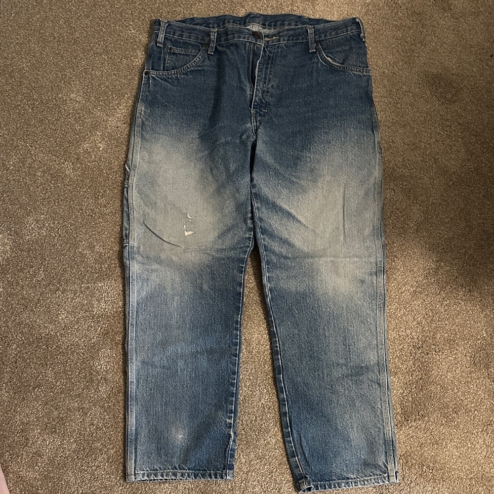 Dickies Men's 38x29 Cargo Blue Jeans